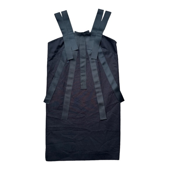 Loeffler Randall- Navy Blue Ribbon Multi strap Cotton Canvas Mini Dress - Picture 1 of 8